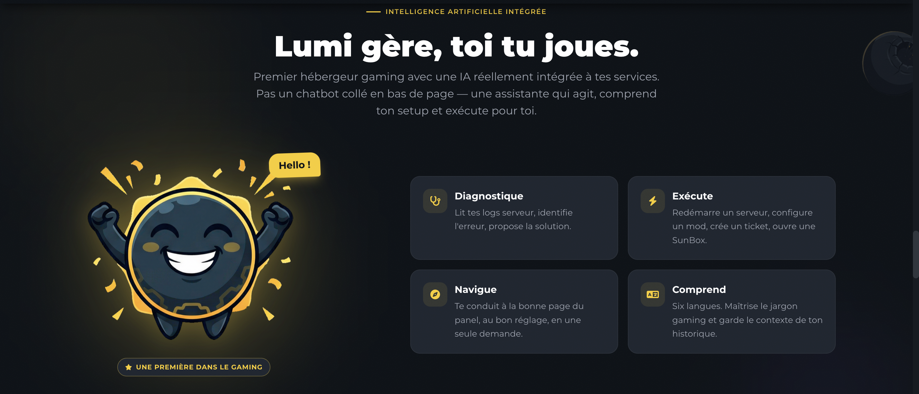 Lumi : 1er assistant IA chez un hébergeur gaming FR - Blog SunServ
